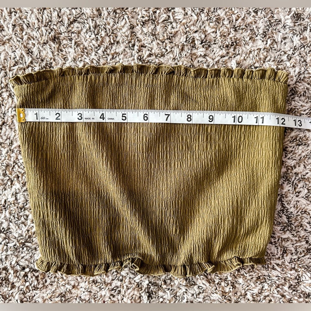 FREE PEOPLE Intimately Tube Top Bandeaus Olive Green Women’s - Small - Picture 6 of 8